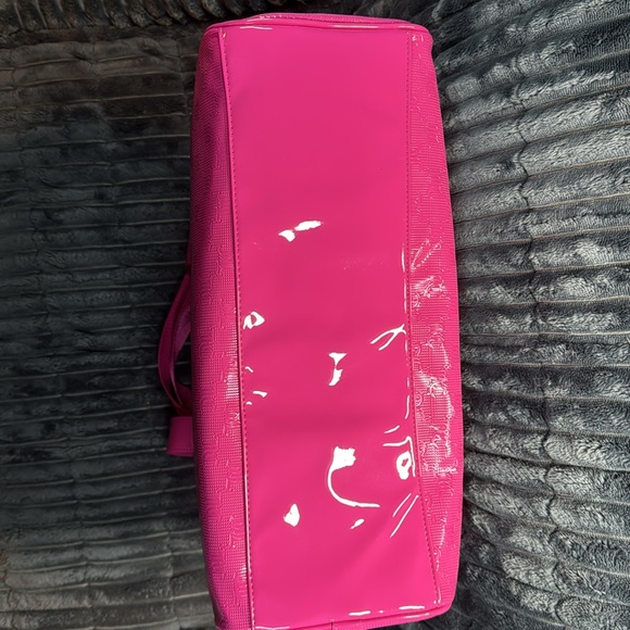 NWT: Juicy Couture Semi Charmed Dome Weekender in hot pink. - Picture 7 of 10